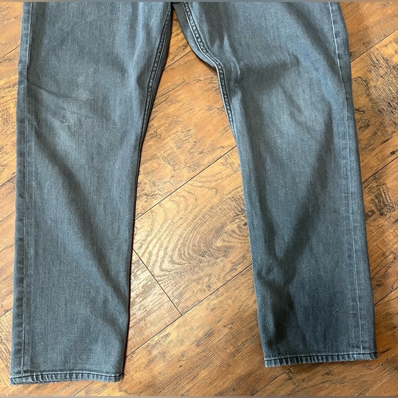 Lee slim fit dark gray denim jeans tapered ankle pockets relaxed mid rise 36/30 - Picture 7 of 16
